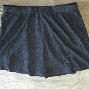 Candies Black Faux Suede Medium Mini Skirt